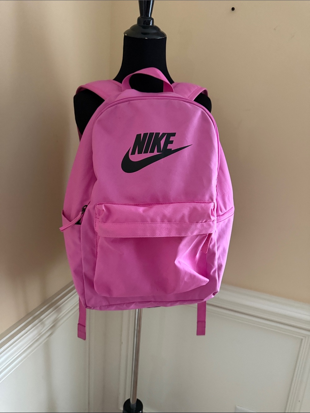 Nike Heritage 2.0 Hot Pink Backpack with Black Swoosh